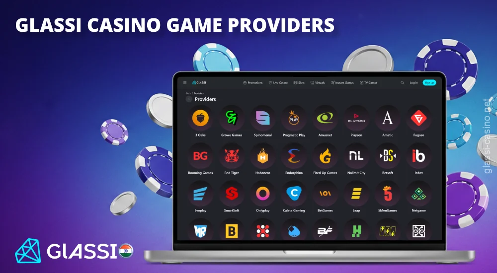 Glassi Casino partners with leading providers offering slots, live games, and crash games