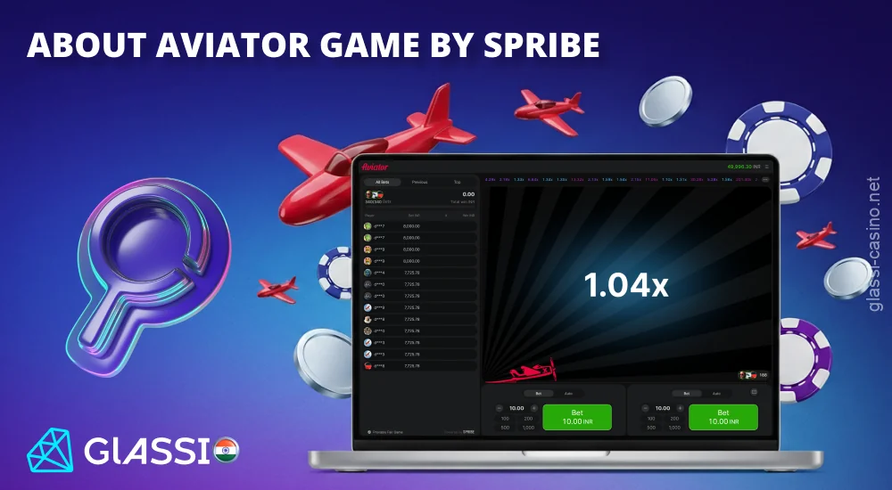 Aviator by Spribe at Glassi Casino is a crash game with an RTP of 97%
